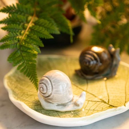 Ceramic Snail Decor